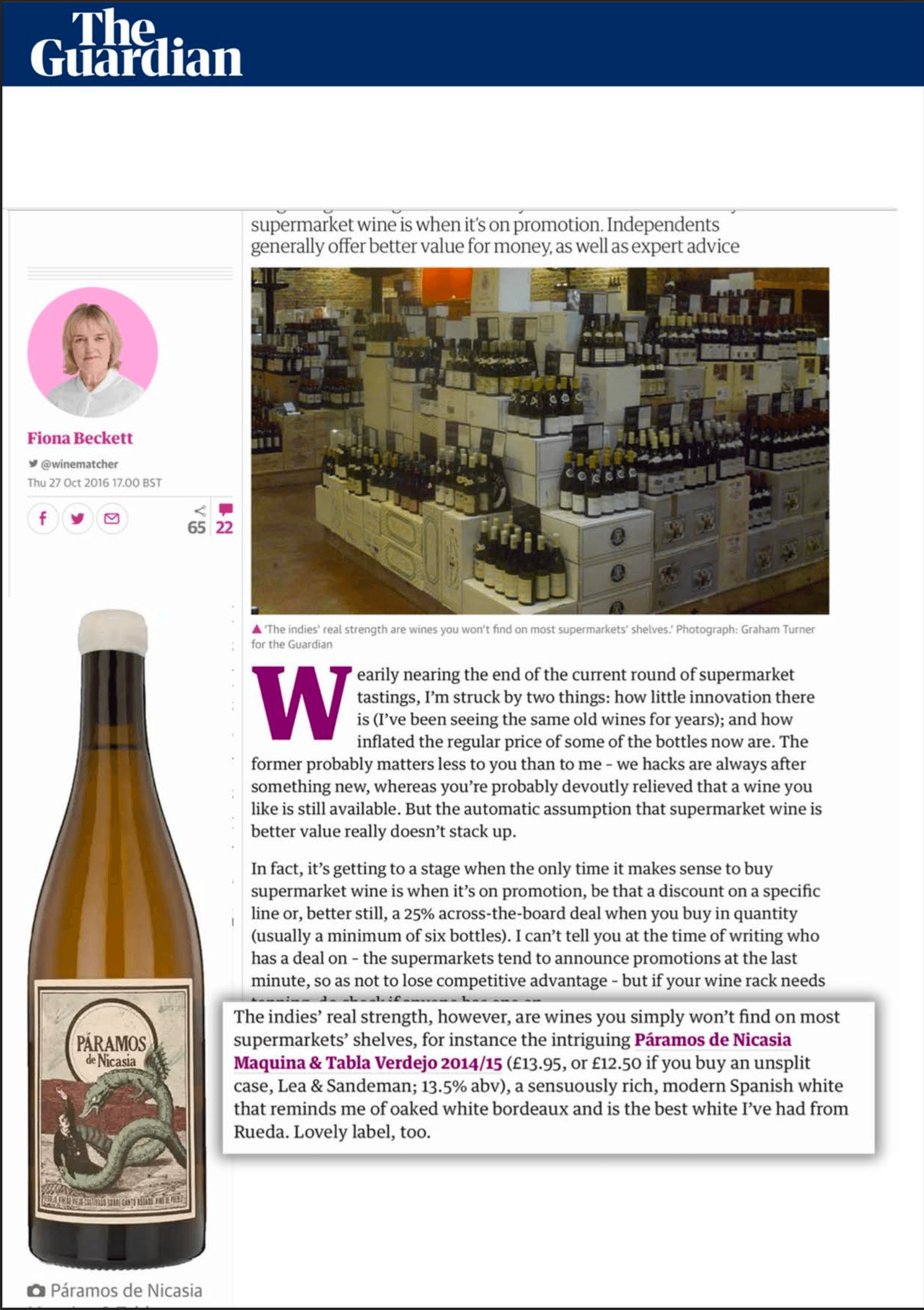 Páramos de Nicasia Rose en The Guardian